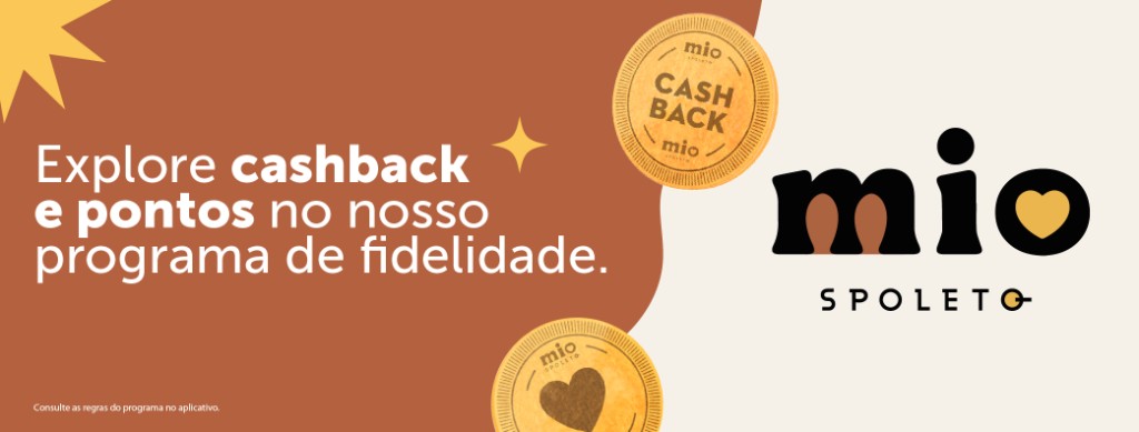 Explore cashback e pontos no nosso programa de fidelidade. Consulte as regras do programa no aplicativo.